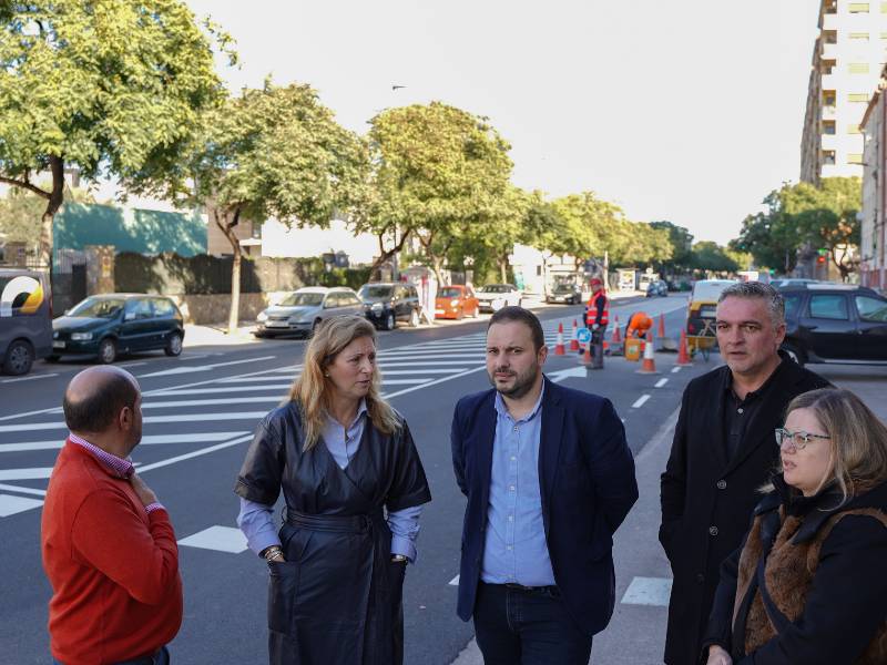 Castelló ha repavimentado Gran Vía Tárrega Monteblanco