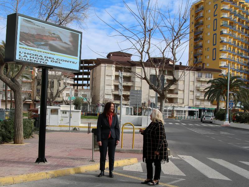 Oropesa del Mar estrena pantalla LED en la playa de la Concha