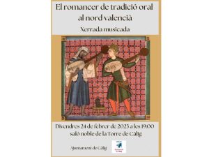 Càlig oferirà la xerrada “El romancer de tradició oral al nord valencià”