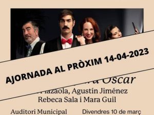 La obra ‘Un Oscar para Óscar’ cambia de fecha en Vila-real