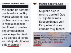 El concejal alicantino que dijo que lavar es trabajo «de gilipollas o de mujeres»