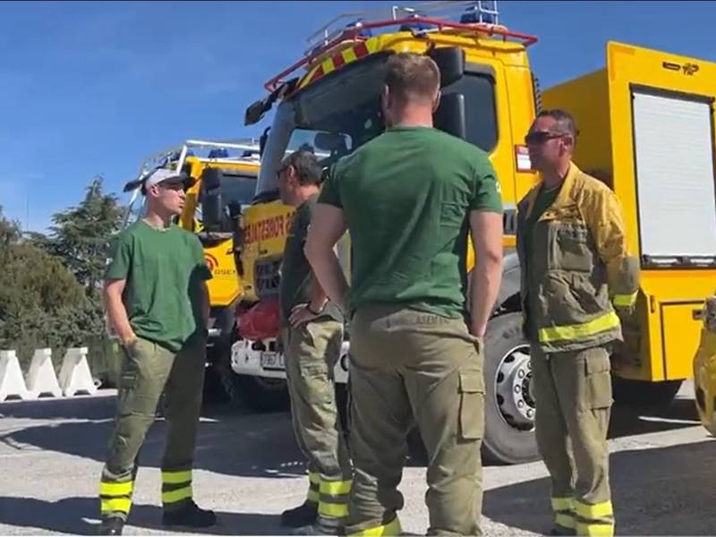 Comunidad de Madrid envía el Ericam para ayudar en la extinción del incendio en Villanueva de la Viver