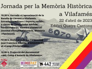 Jornada dedicada a la memoria histórica del campo de aviación 442 en Vilafamés – Castellón