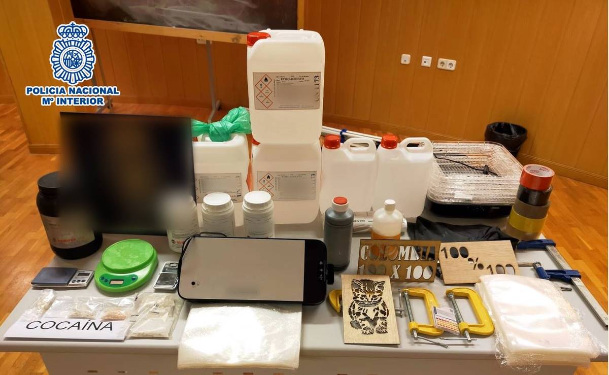 Hombre a prisión por desmantelar laboratorio de cocaína en su vivienda de Alicante