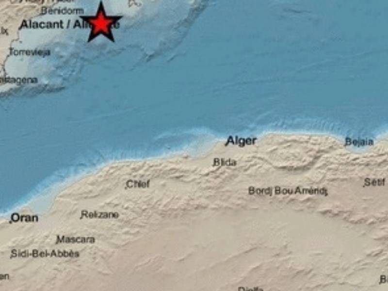 Terremoto de 2,6 grados Richter en el litoral de Alicante