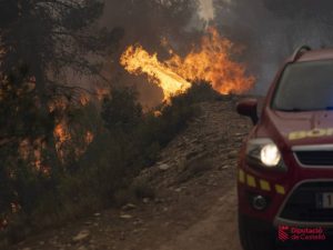 Investigadas cuatro personas por la Guardia Civil por el incendio en Villanueva de Viver