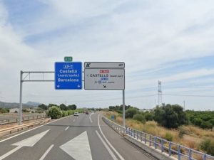 Nuevos tramos de 3 carriles y apartaderos en la AP-7 entre Castellón y Almenara