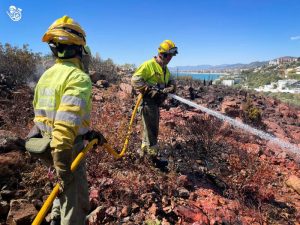 Estabilizado el incendio declarado de Torre Bellver en Oropesa (Castellón)