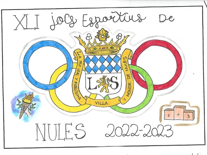 Mascota y cartel ‘XLI Juegos Deportivos 2023’ Nules – Castellón