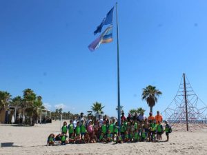 Banderas Azules 2023 para las playas del Arenal y del Grau Malva-rosa de Burriana (Castellón)