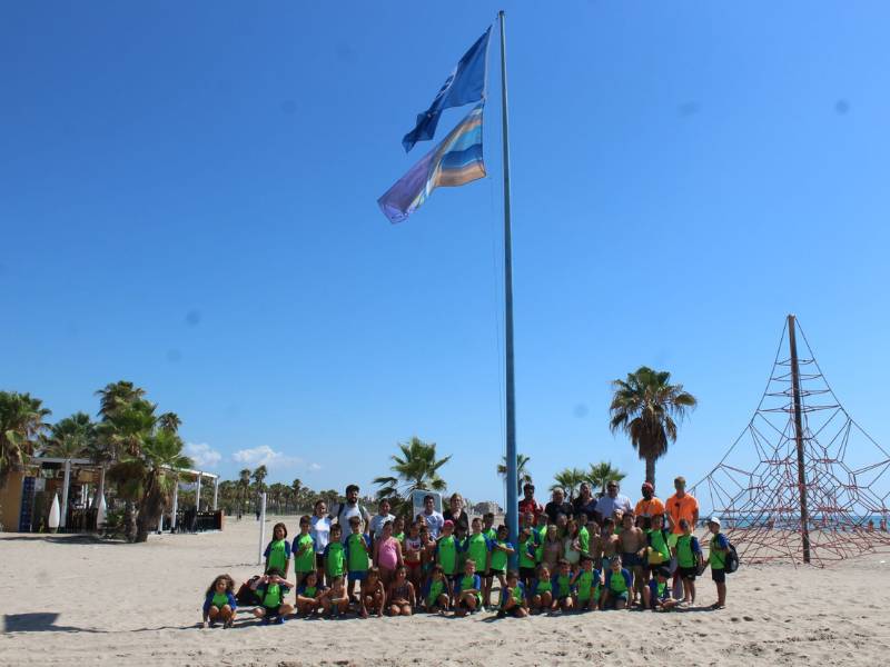 Banderas Azules 2023 para las playas del Arenal y del Grau Malva-rosa de Burriana (Castellón)