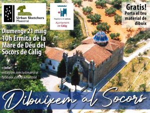 Encuentro de ‘Urban Sketchers Maestrat’ en la ermita de la Mare de Déu dels Socors de Càlig (Castellón)