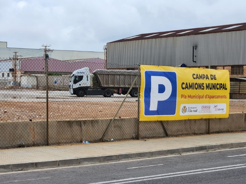 Parking provisional para camiones en Vila-real (Castellón)