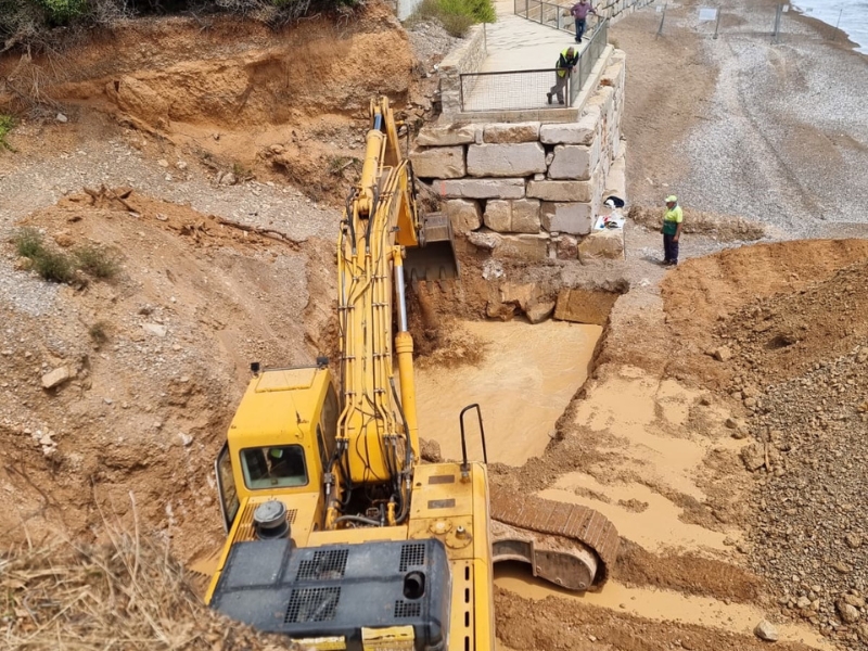 Costes inicia obres de consolidació de talussos a la costa Nord de Benicarló – Castelló