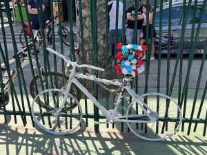 Emotiva marcha pacífica y reivindicativa ‘Bici Blanca o GhostBike’ de Castelló en Bici en Almassora