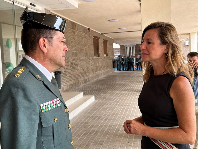 Toma de posesión del nuevo coronel jefe de la Comandancia de la Guardia Civil de Castellón, Ángel Gil