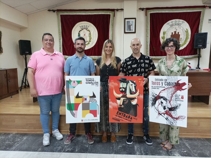 Ganadores del XXXVII Concurso de Carteles de la Entrada de Toros y Caballos de Segorbe (Castellón)