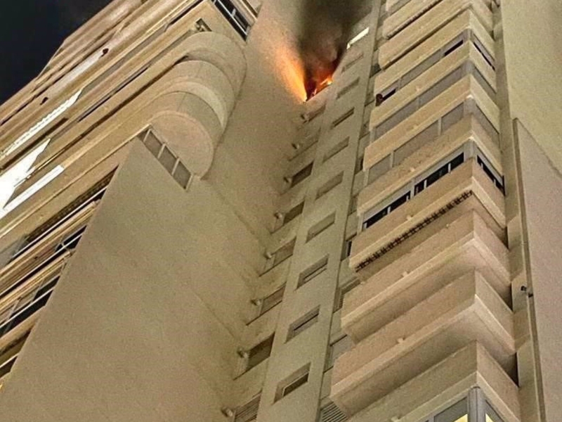 Incendio en el piso 17 de un edificio en Benidorm – Alicante