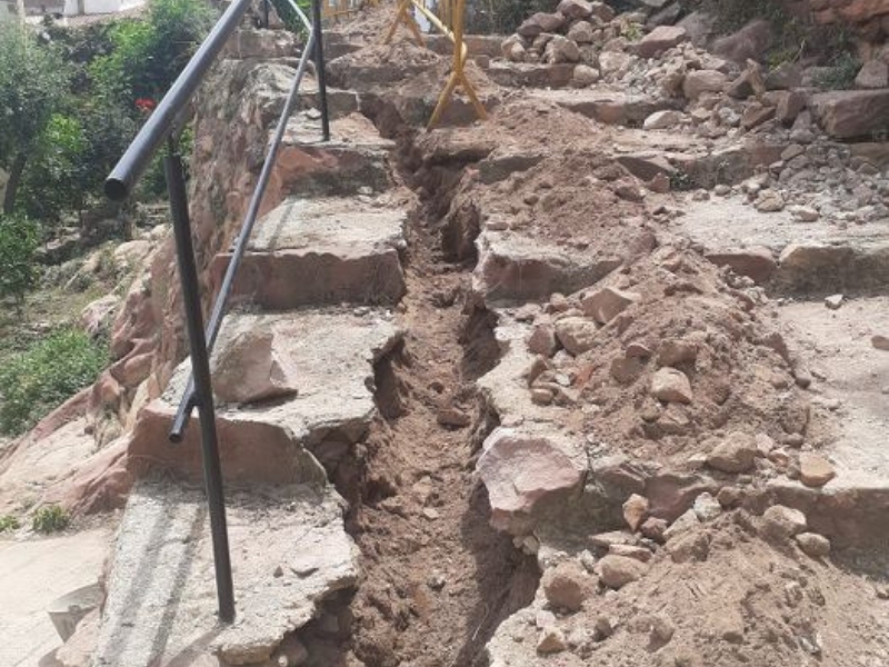 Se inician los trabajos de renovación de la red de agua en la calle San Ramón de Vilafamés (Castellón)