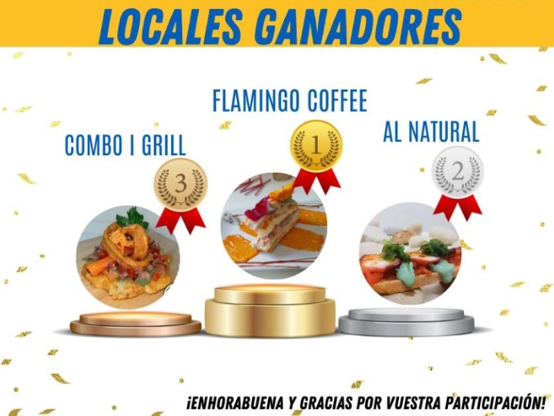 ‘Flamingos Coffee’, ‘Al Natural’ y ‘Combo i Grill’, ganadores de la Ruta de la Tapa de Borriana 2023