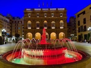 Iluminación especial en Castellón por la victoria de la selección femenina