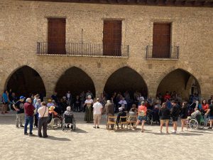 Emocionante encuentro de los usuarios de la residencia de Vilafranca (Castellón) con los de Cantavieja (Teruel)