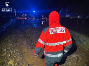 Noche de tormentas en Castellón con granizada en Jérica