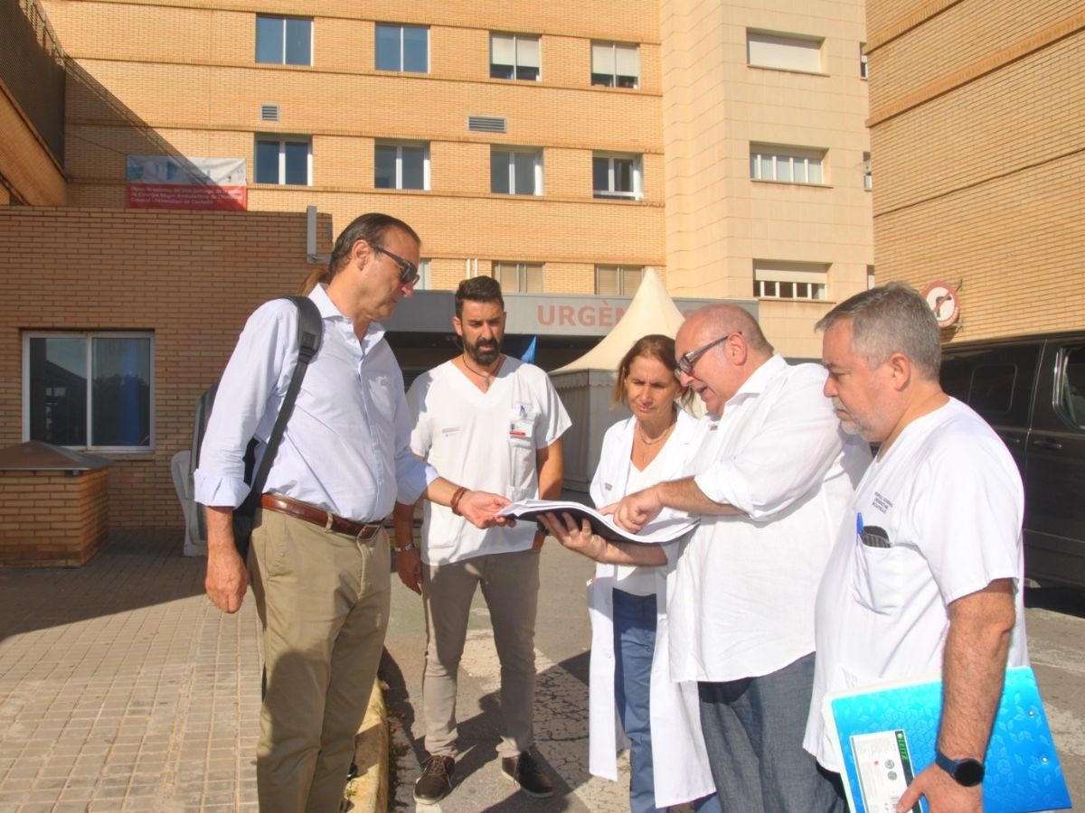 Obras y cierre de parking en el Hospital General de Castelló