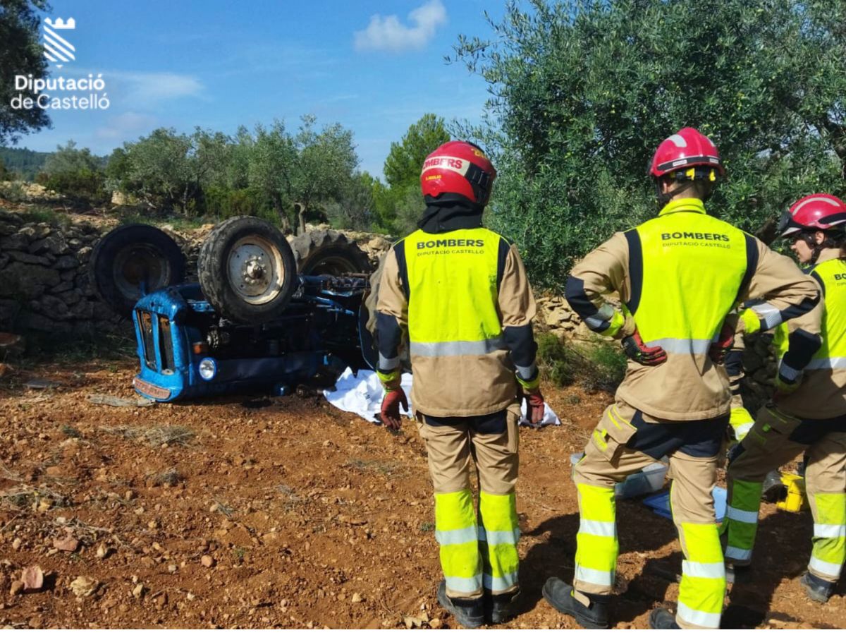 Un hombre pierde la vida en Traiguera en accidente con tractor