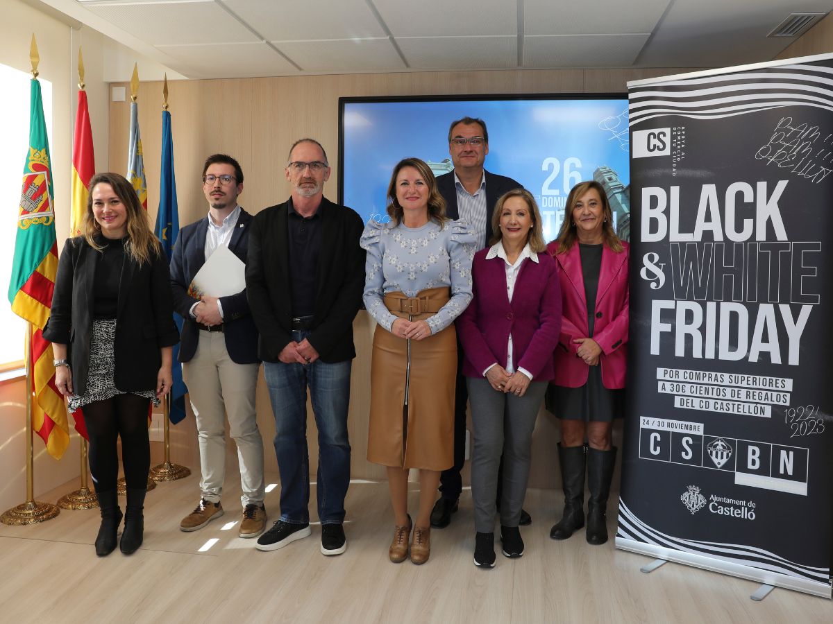 El CD Castellón apoya el comercio local con ‘Black & White Friday’