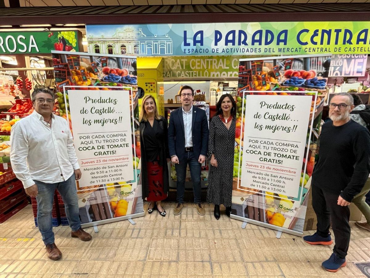 Coca de tomate gratis por comprar en los mercados de Castellón