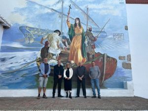 Moncofa finaliza el mural de Santa María Magdalena creado por Gabriela Alemany