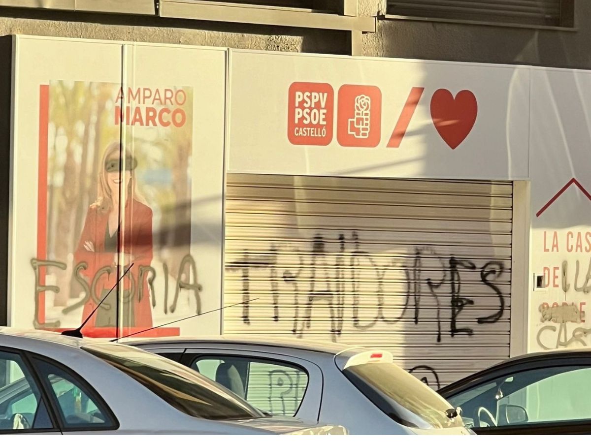 El PSPV denuncia «pintadas fascistas» en su sede provincial