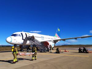 Simulacro de accidente aéreo en el aeropuerto de Castellón