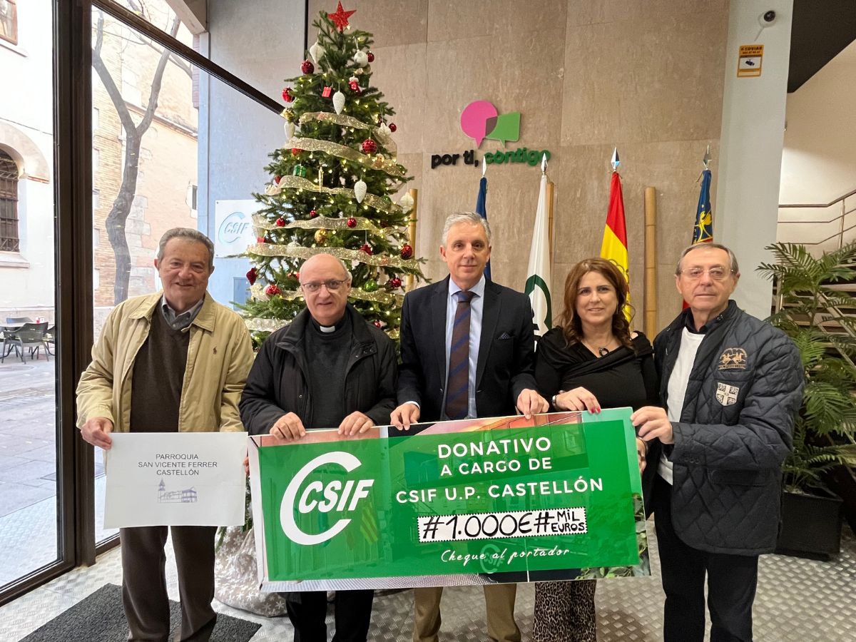 CSIF colabora con la parroquia San Vicente Ferrer de Castellón