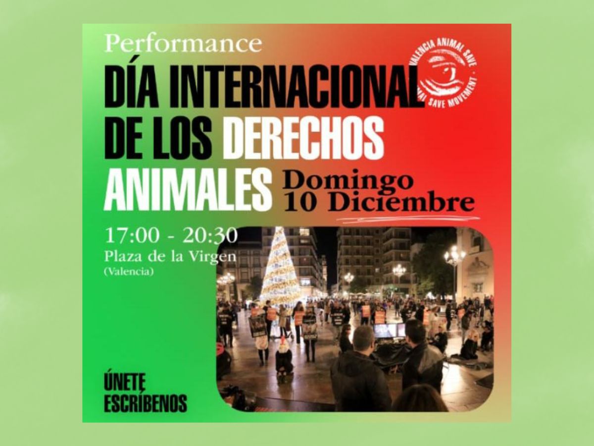 Performance por el Día de los Derechos de los Animales