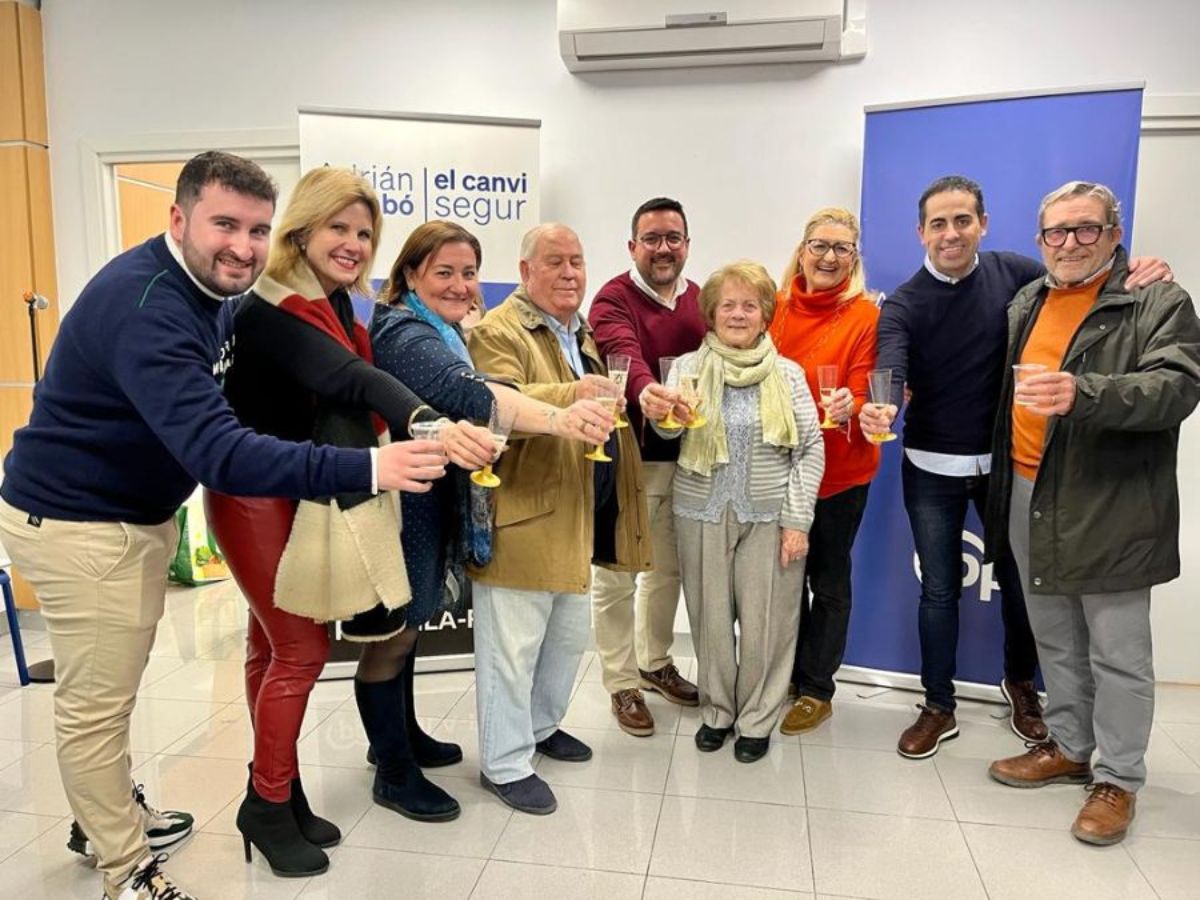 Brindis y homenaje del PP de Vila-real a sus exconcejales más longevos