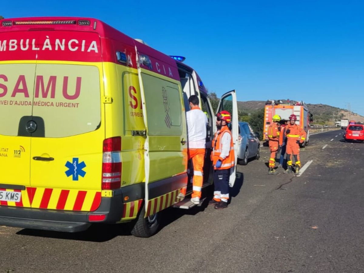 Sagunto accidente en la AP-7 doble 2