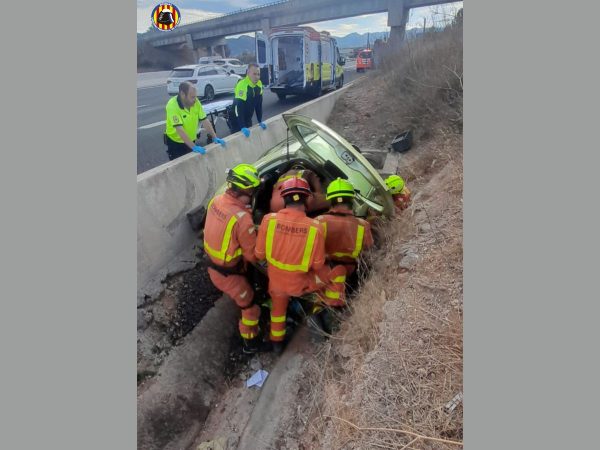 Accidente de tráfico en la A-7 en Rotglà i Corbera