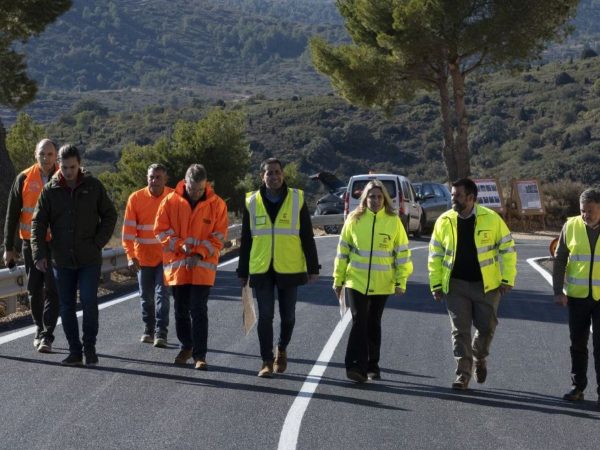 Avanzan las obras de la CV-169 en el término de Benafigos