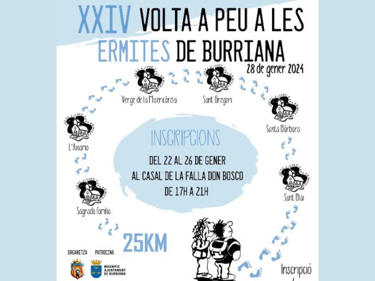 Burriana celebrará la XXIV edición de la 'Volta a les ermites'