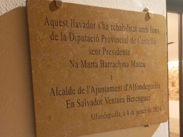 Compromís denuncia inauguración del lavadero en Alfondeguilla