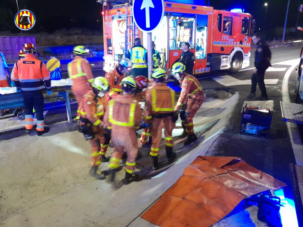 Herido en un accidente en la CV-31 en Paterna