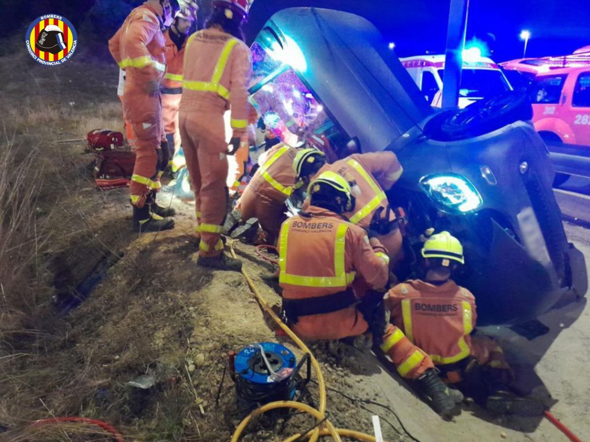 Herido en un accidente en la CV-31 en Paterna