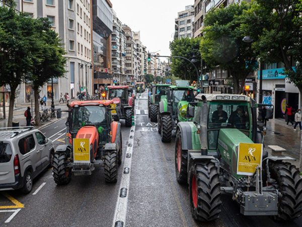 Movilizaciones agrarias con la ‘hoguera del vino’