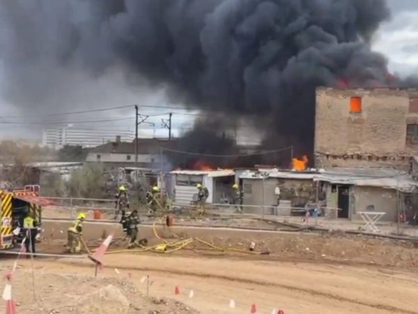 Rebrota el fuego en el asentamiento chabolista de Valencia