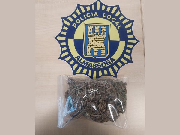 Decomisan marihuana con sanción por infracción grave en Almassora