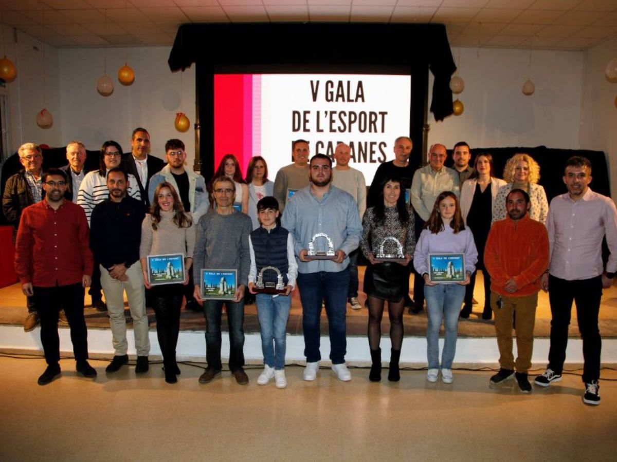 Cabanes homenajea el deporte local en la V Gala de l’Esport