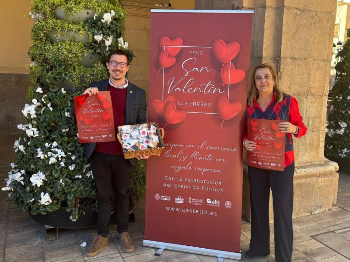 Campaña de apoyo al comercio local de Castellón para San Valentín