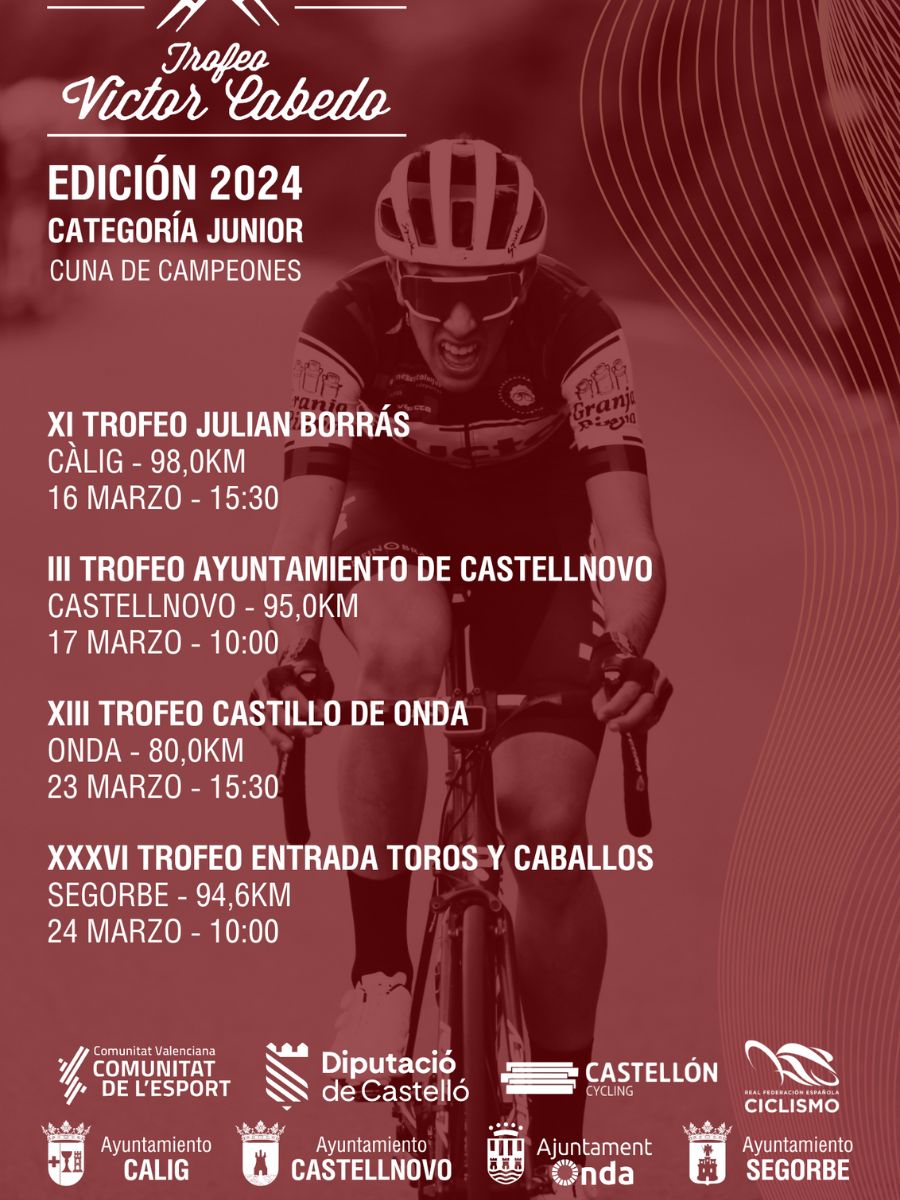 Castellnovo se prepara como sede del Trofeo Víctor Cabedo 2024 cartel